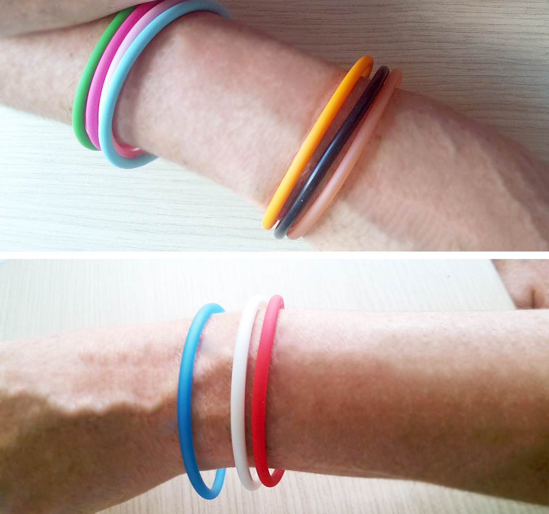 Bracelet plastique + embouts 10 coloris assortis 3B COM